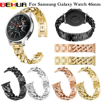 Watchband Samsung Galaxy Žiūrėti 46MM Pakeitimo Dirželis Samsung S3 Klasikinis Pasienio Smart watch Band Moterys Vyrai apyrankė