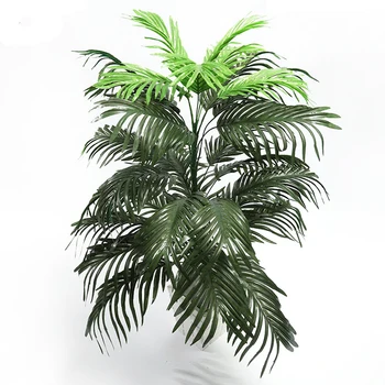 90cm 39 Vadovai Didelių Tropinių Palmių Lapų Dirbtinės Monstera Medžio Netikrą Žalieji Augalai Šilko Ventiliatorius Lapai Namų Biuro Apdailos