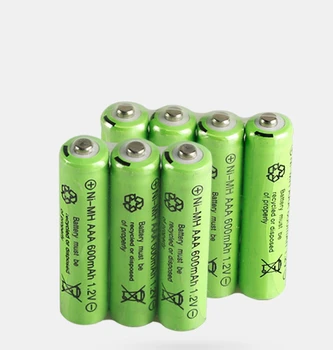 12pcs/daug 1.2 v 600mAh įkraunamos AAA baterijos, nuotolinio valdymo žaislas, NI-MH įkraunama baterija nemokamas pristatymas