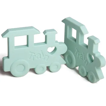 Kūdikių Silikono Kramtyti Teether Žaislai BPA-Free Traukinio Žaislas, skirtas Vaikams, Kūdikių Berniukų, Mergaičių