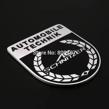 Naujausia 3D Aliuminio Lydinio Automobilių Kamieno Emblema AC Schnitzer Priedai, Klijai Automobilių Logotipą, Automobilių Stilius Ženklelis