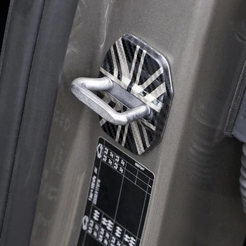 Automobilių nerūdijančio plieno durų užraktas apsaugos dangtelis VIENAS MINI COOPER S F54 F55 F56 F57 F60 automobilių aksesuarų, interjero apdailos