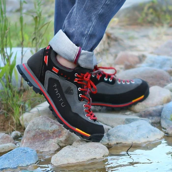 Vyrai Vaikščiojimo batai, Dėvėti, atsparus Lauko Trekas batai Kvėpuojantis Lipti Kalnų Nėriniai-up Žiemą Šiltas vyrų Šviesos Vaikščiojimo batai