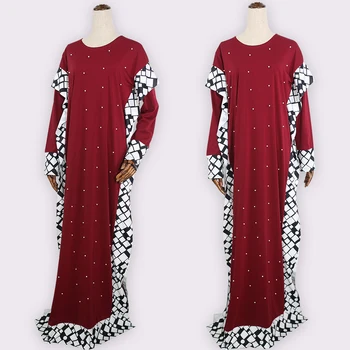 Ilgai afrikos suknelės moterims, elegantiškas šifono suknelė afrikos spausdinti suknelės festa afrikos drabužių ir duobute juoda suknelė pardavimas