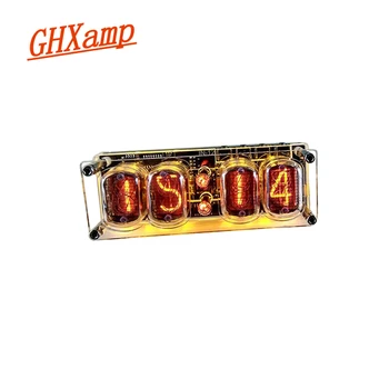 GHXAMP v-12 Švyti Vamzdis, 4-skaitmenų Laikrodis spalvotu LED Backlight DS3231 Nixie Laikrodis-12B DC5V USB Elektroninių 