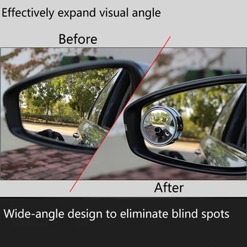 2x Automobilių Stilius Blind Spot veidrodžio veidrodėlis Už Kia Rio K2 K3 Ceed Sportage 3 sorento cerato porankiu picanto siela optima