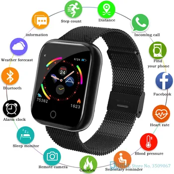 I5 Visą Touch Smart Watch Moterys Vyrai Smartwatch 