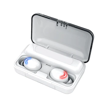 F9 Belaidės Ausinės Bluetooth 5.0 Ausinės TWS Mini HIFI In-ear Sporto Veikia Headse Skaitmeninis Displėjus, Ausinių Apmokestinimo Atveju