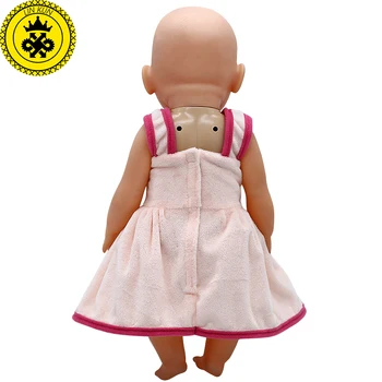 Kūdikių Lėlės Drabužiai Minkštos Medžiagos Animacinių filmų Suknelė Tinka 43cm Baby Doll Priedai 584