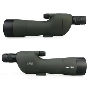 SV28 Spotting scope 20-60x60 Tiesiai 180 Laipsnių Zoom Teleskopas Vandeniui Medžioklės Birdwatch w/Minkštas dėklas+Trikojis F9308E