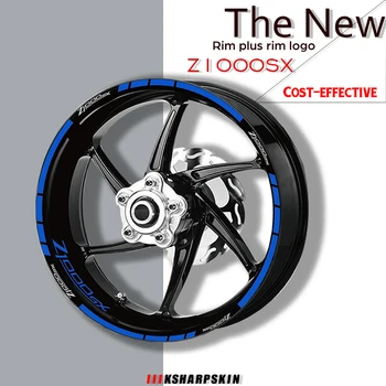 Motociklų Padangų ir ratlankių logotipas atspindintis dekoratyvinis lipdukas derinys ratų lipdukas rinkinys KAWASAKI Z1000SX z 1000sx