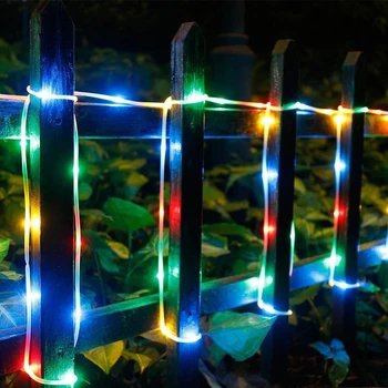 8 Režimai 5M 10M Led Rainbow Vamzdis Pasakų Neon Styginių Šviesos Girlianda Lauko Sodo Kalėdų Šventė Vestuves Juosta Pasakos Šviesos