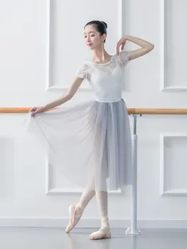 Moterys Moterys Baleto Šokių Suknelė-ballerina gimnastikos suknelė Suaugusiųjų Baleto Asimetrinė Šifono Šiuolaikinio Šokio Spektaklis Suknelė