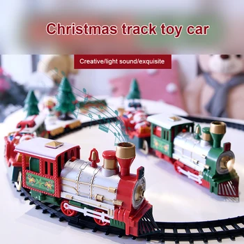3Types Kalėdų Elektrinio Traukinio Mini Santa Claus Geležinkelių Automobilių Kalėdų Eglutė Kalėdų Dekoro Vaikams Kūdikių Žaislų Dovana Juguetes Bebe