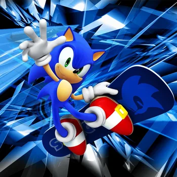 Naujas Deluxe Sonic Ežys Kostiumas Vaikų Žaidimo Sonic Simbolių Greičiau Herojus Cosplay Vaikai Vaikai Anime Helovinas Kostiumas Jumpsuit