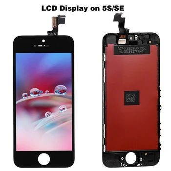 LCD Phone5 5s 6 6s 7 8 Plius AAA+LCD Ekranas Touch Screen mobilusis Telefonas Priedai+Grūdintas Stiklas+Įrankio+Apsaugos Atveju