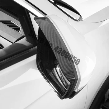 T-ROC TROC T ROC 2017 2018 2019 ABS Anglies Pluošto Automobilio šoninių durų galinio vaizdo veidrodis blokuoti lietaus antakių Padengti Apdaila Priedai