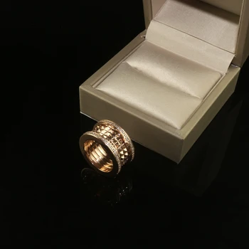 S925 sterlingas sidabro žiedas keramikos Kokteilis pavarų formos deimantų puikus skanėstas gold fashion jewelry žiedus pora moterys vyrai