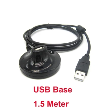 1,5 m Desktop USB 2.0, A Tipo Vyrų ir Moterų Pratęsimo Duomenų Įkrovos Kabelis su Stovu Bazės Ekranuotas