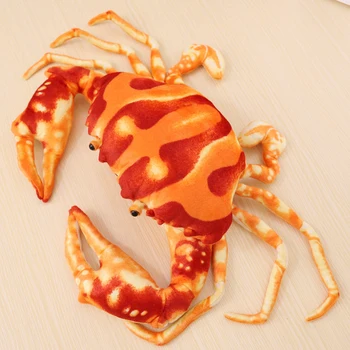 Tikroviška Plaukimo Krabų Įdaryti Pliušinis Lėlės Žalia/Ruda/Oranžinė Vandens Vandenyno Jūros Pliušas Gyvūnams, Namų dekoro Plushie 27-80cm