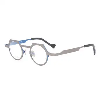 Moterų Premium gryno Titano akinių rėmeliai vyrų Turas Mados Unikalus akinių rėmeliai šviesos akinių rėmeliai retro metalo akiniai