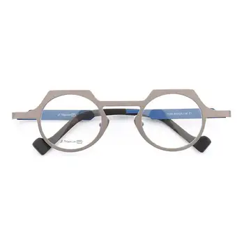 Moterų Premium gryno Titano akinių rėmeliai vyrų Turas Mados Unikalus akinių rėmeliai šviesos akinių rėmeliai retro metalo akiniai