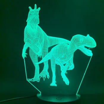 3D Lempos Juros periodo pasaulyje dinozaurų raptors 