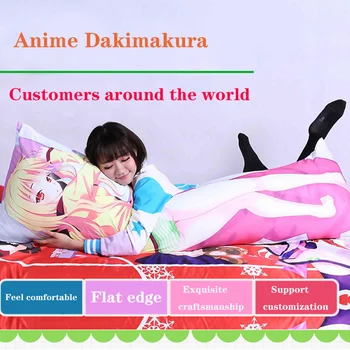 Kardas Meno Internete Pagalvės užvalkalą Anime Dakimakura Waifu Kūno Hugging Dekoratyvinis 45x45 Pagalvę Padengti Kirito Asuna Patalynės Mergina Pagalvėlė