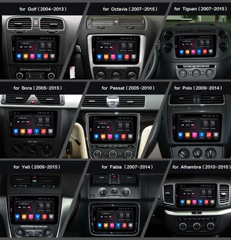 Ownice Android 10.0 Car DVD GPS radijas stereo grotuvo Volkswagen VW golf 6 touran passat sharan Touran polo tiguan seat leon