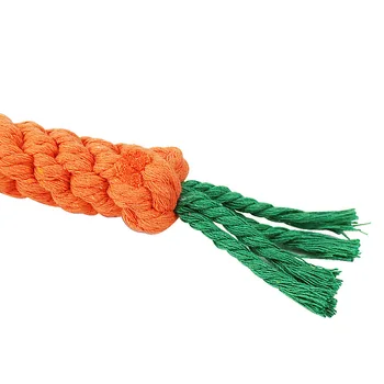 Augintiniai prekių žaislas austi morkų šuo medvilnės molinis virvę juokinga kramtyti kačių žaislai taikyti naudotis naudojamas medvilnės ir lino čihuahua žaislas