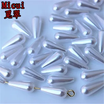 Micui 100vnt/lot 6*kaip 14mm Lašo Formos Perlų Karoliukai Amatų Dekoracija 