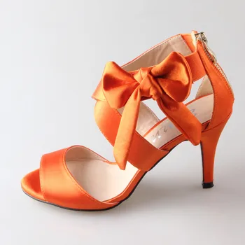 Kirto dirželis kulkšnies lankas sandalai burnt orange bridal vestuvinė suknelė, bateliai vasaros šalis prom 3