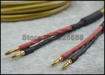 2,5 M Viena Pora Cardas Hexlink Aukso Penkių HiFi Garsiakalbių kabelis su 8 banana plug