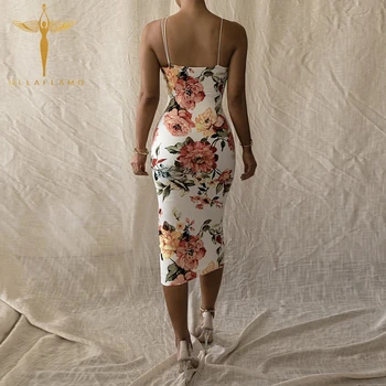 Senovinių Gėlių Midi Moterų Suknelės Diržas Liesas Stebėjimo Backless Spageti Dirželis Suknelė Clubwear Komplektus Stilingas Paisley Suknelė