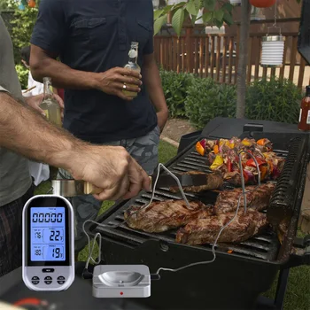 Bevielis Skaitmeninis Termometras su LCD GRILIS Grilis Mėsos Virtuvė Orkaitė Maisto Kepimo Termometras DC112