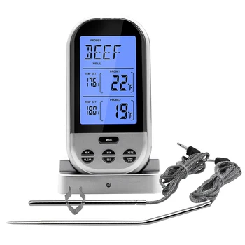 Bevielis Skaitmeninis Termometras su LCD GRILIS Grilis Mėsos Virtuvė Orkaitė Maisto Kepimo Termometras DC112