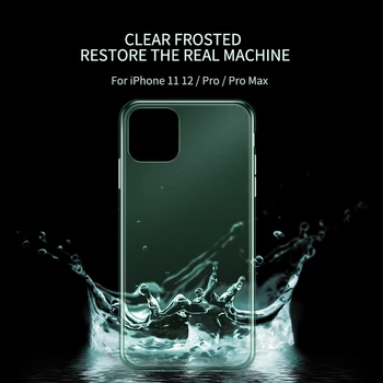IHaitun Prabanga Stiklo Atveju iPhone 11 12 Pro Max Atvejais Ultra Plonas Skaidrus Matinio Stiklo gaubtas, Skirtas 