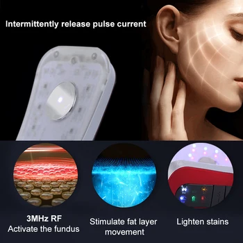 Lieknėjimo Veido Massager Smakro V Face Lift Mašina Raudona Mėlyna LED Fotonų Terapija, Veido Kėlimo Raukšlių Veido Lieknėjimo V-Veido Priežiūra