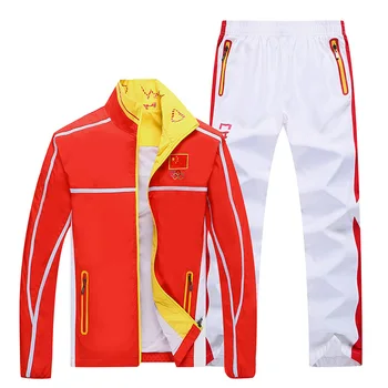 LICITY KIAULIŲ vyrų sportinis kostiumas mens tracksuit bėgiojimas nustatyti sweatsuit striukė track kelnės poilsiu olimpijos prakaitas kostiumas komanda sportwear
