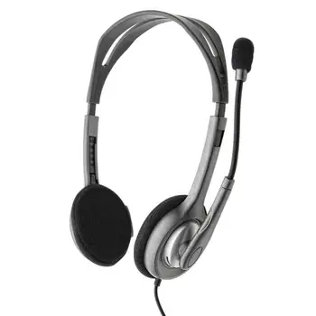 Logitech H110/H111 Stereofoninė laisvų Rankų įranga su Mikrofonu 3.5 mm Single/Dual Plug Laidines Ausines Daugiafunkcį Muzikos Žaidimai Skambučius
