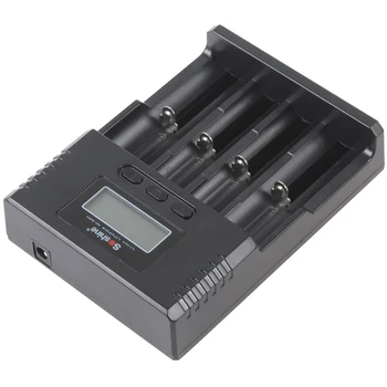 Soshine H4 Universalus LCD 12V Įkrovimo Baterija (akumuliatorius Automobilinis Įkroviklis Li-ion/Ni-MH/LiFePO4 AA/AAA/18650/26650 Apsaugos Baterijas