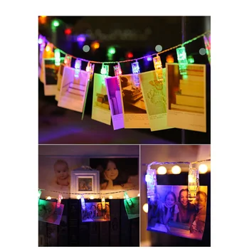 LED Kortelės, Paveikslėliai, Nuotraukos Įrašus Vinys Ryškiai atostogų lightBattery String Šviesos Festivalis Šalis Vestuvių Valentino Dekoras, šviesos Namuose