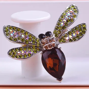 Vintage Papuošalai Vabzdžių Sagės Didelis Kalnų Krištolas Cprsage Kristalų Puokštė Antikvariniai Fleur De Lis Gyvūnų Bitės Sagės Smeigtukai Iki Bijoux