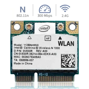 300mbps 2.4 ghz Mini Pci-e Wireless Intel N1000 802.11 b/g/n Wifi Korta Suderinama Su windows Xp/win7/win8 Sistema