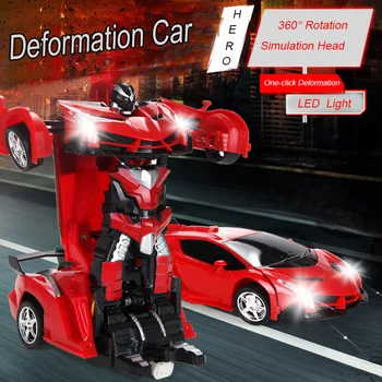 Transformacijos Robotas Žaislų Rinkinys 2 In 1 Žingsnis Deformacijos Modelis Deformuotas Automobilio Žaislas Berniukui Dovana Rc Automobilių Nuotolinio Valdymo Žaislai