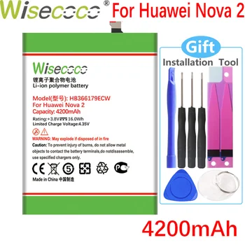 Wisecoco HB366179ECW 4200mAh Nauja Baterija Huawei Nova 2 Nova2 PIC-AL00 PIC-TL00 PIC-29 PIC-LX9 PIC-L09 Baterija