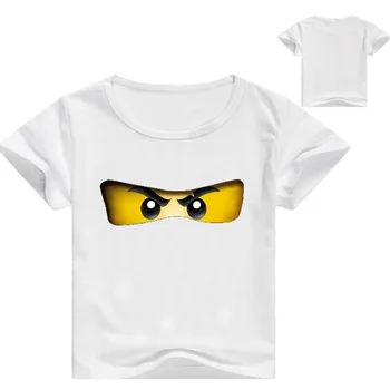 2019 Ninjago Animacinių Filmų Modelis Medvilnės O-Kaklo Trumpomis Rankovėmis Marškinėliai Baby Girl Berniukų Drabužiai Vasaros Legoes T-Shirt Vaikų Viršūnes Tee