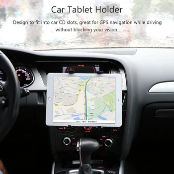 Universalus Automobilinis Planšetinio kompiuterio Laikiklį, Pritvirtinkite 7-11 Colių dėklę Automobilinis Stovas Laikiklis Rotacijos iPad mini 2 3 4 Oro Huawei Turėtojas Auto