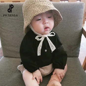 Vasaros Šiaudų Skrybėlę Vaikas Babu Vaikai Mados Kepurės Berniuko Populiarus Skrybėlę Baby Girl Puikus Stiliaus Kepurės Mados Paplūdimio Baby Sun Skrybėlę