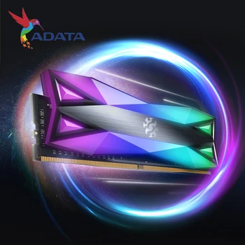 ADATA XPG DDR4 D60G RGB 16GB (2x8GB) 3200MHz PC4-25600 U-DIMM Darbalaukio Atminties CL16 2x Dual-channel 3200 MHz 3600mhz